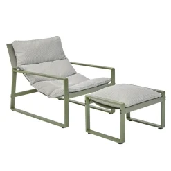 Liegesesselset 'Lynn' Aluminium grün 2-teilig