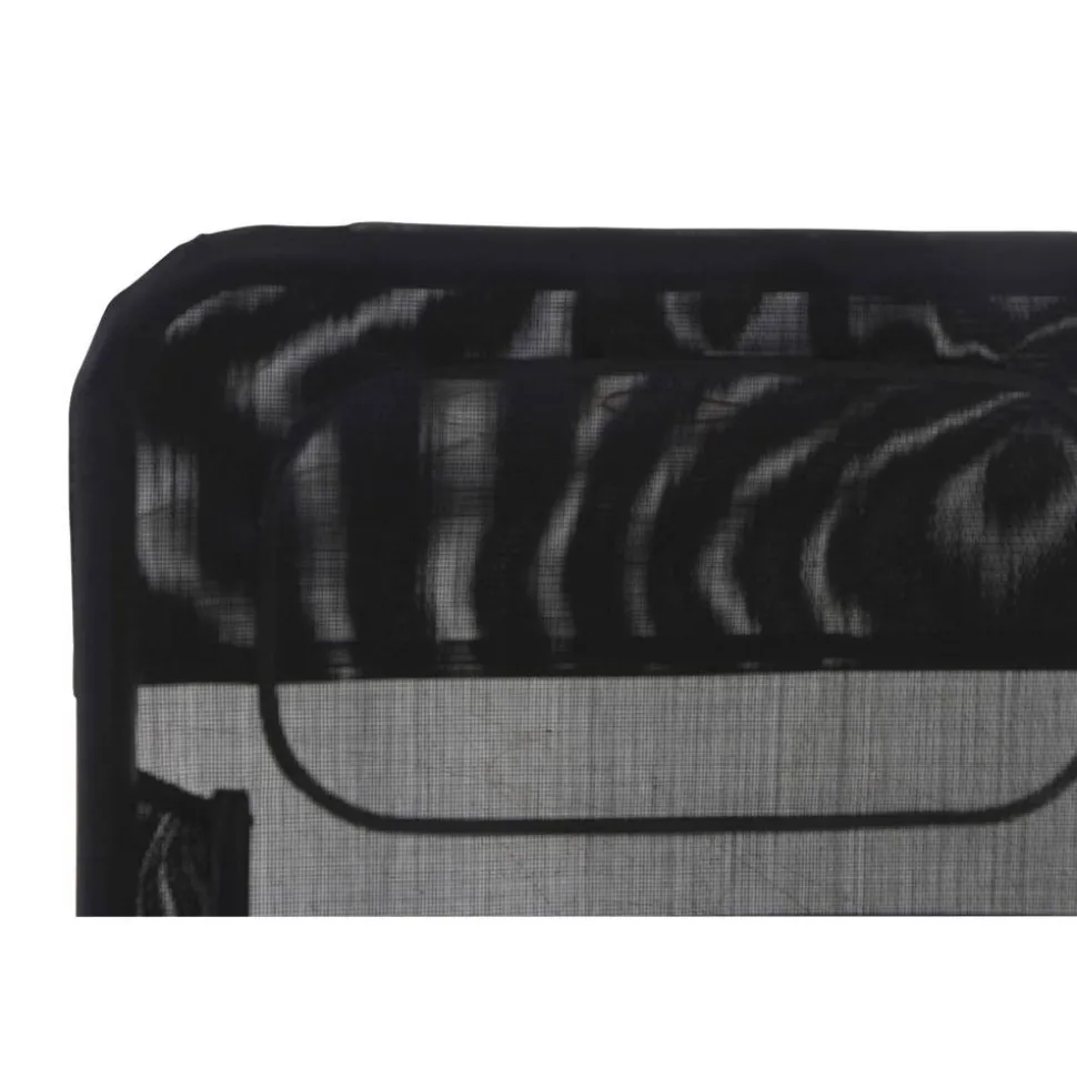 Liegestuhl 'Anco' klappbar schwarz 72,5 x 103,5 x 144 cm