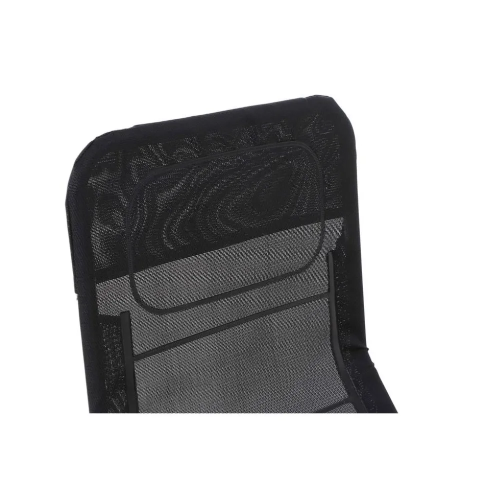 Liegestuhl 'Anco' klappbar schwarz 72,5 x 103,5 x 144 cm