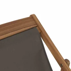 Liegestuhl 'Aviro' klappbar grau 98,5 x 98 x 57 cm
