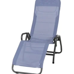 Liegestuhl 'Bito' klappbar blau 72 x 118 x 139 cm