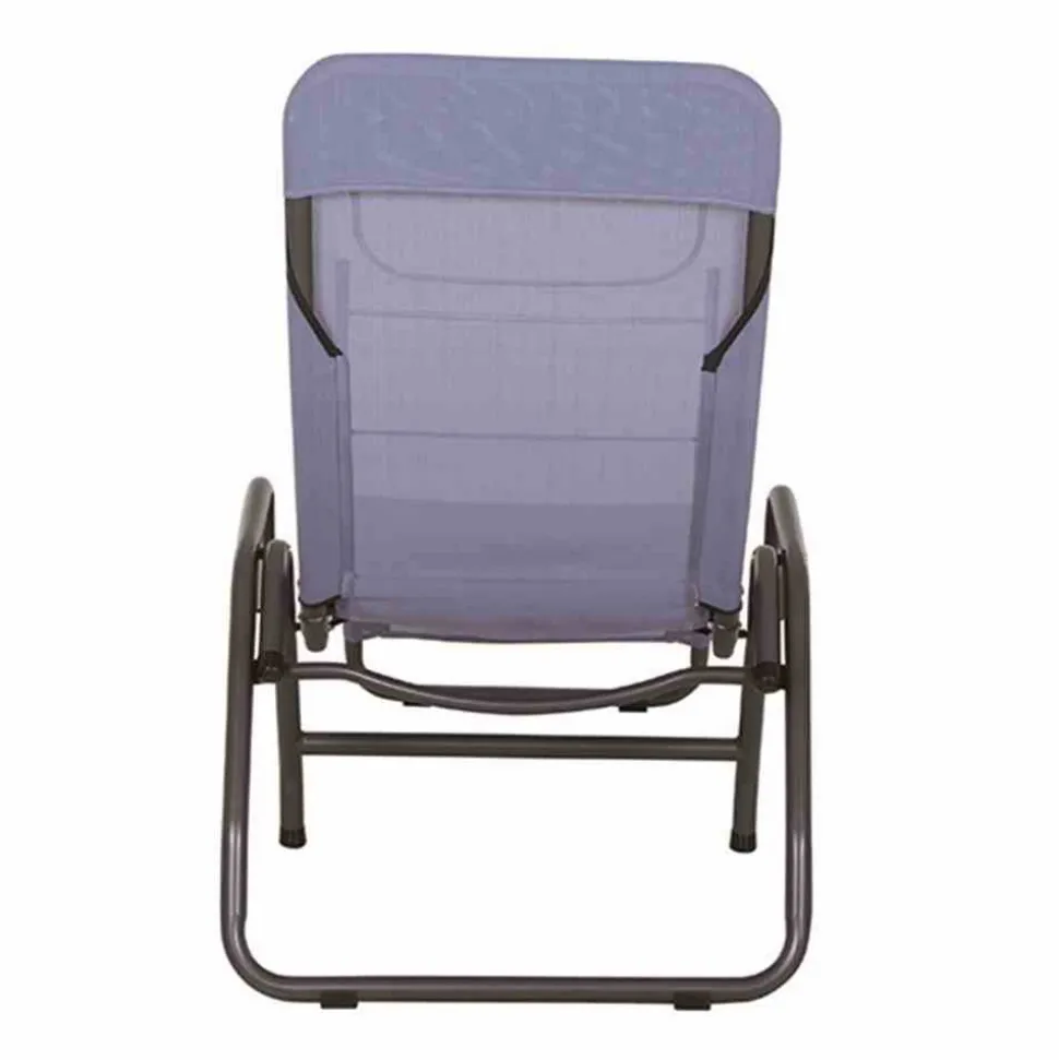 Liegestuhl 'Bito' klappbar blau 72 x 118 x 139 cm
