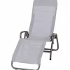 Liegestuhl 'Bito' klappbar grau 72 x 118 x 139 cm