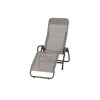 Liegestuhl 'Bito' klappbar taupe 72 x 118 x 139 cm