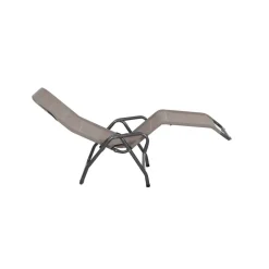 Liegestuhl 'Bito' klappbar taupe 72 x 118 x 139 cm