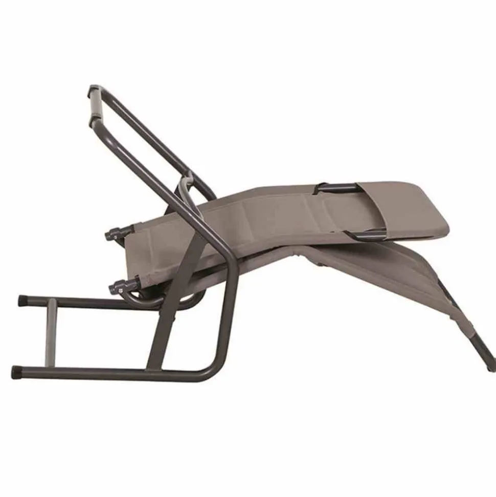 Liegestuhl 'Fano' taupe 71 x 112 x 150 cm