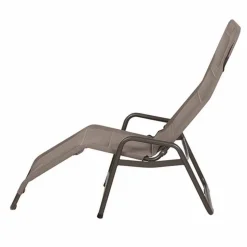 Liegestuhl 'Fano' taupe 71 x 112 x 150 cm