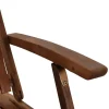 Liegestuhl 'Paleros' klappbar Akazienholz braun 60 x 90 x 147 cm