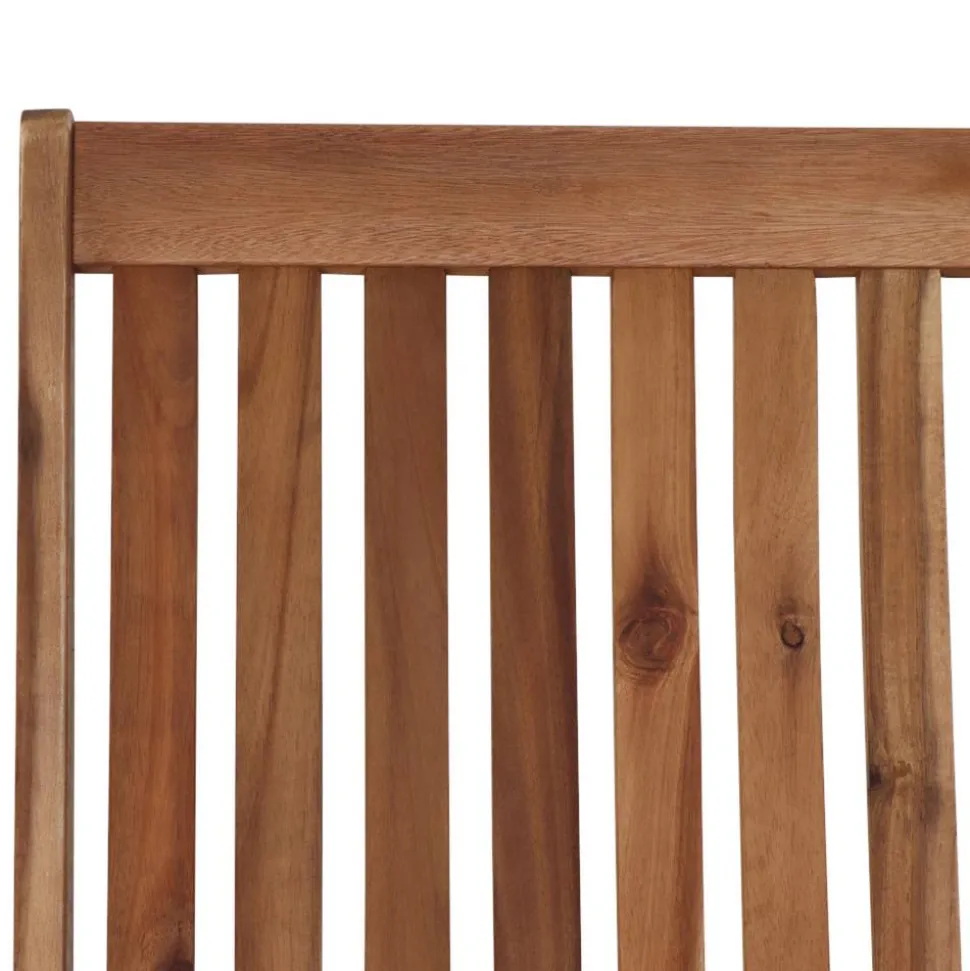 Liegestuhl 'Paleros' klappbar Akazienholz braun 60 x 90 x 147 cm