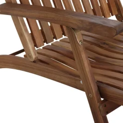 Liegestuhl 'Paleros' klappbar Akazienholz braun 60 x 90 x 147 cm