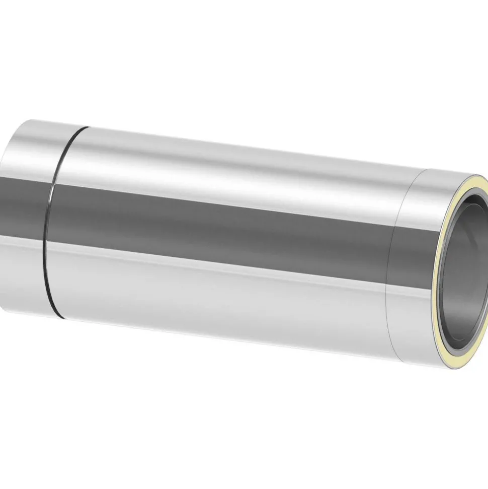 Längenelement 'Zitec-Eco' 500 mm mit integriertem Wandfutter kürzbar DW Ø 150 mm