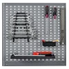 Lochwand Stahlblech hellgrau 60 x 60 x 1,5 cm