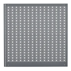 Lochwand Stahlblech hellgrau 60 x 60 x 1,5 cm