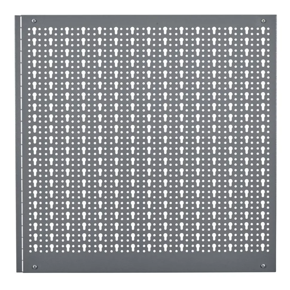 Lochwand Stahlblech hellgrau 60 x 60 x 1,5 cm
