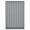 Lochwand Stahlblech hellgrau 40 x 60 x 1,5 cm
