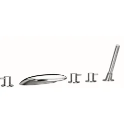 5-Loch-Wannenrandarmatur 'L10000' chromfarben