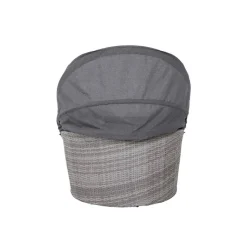 Lounge-Insel 'Luna' Aluminium anthrazit/grau 99 x 146 x 108 cm
