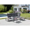 Loungemöbelset 'Allegra' für 3 Personen Aluminium/Stahl