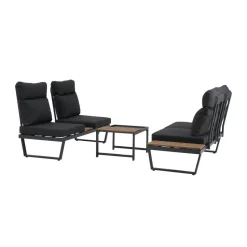 Loungemöbelset 'Allegra' für 3 Personen Aluminium/Stahl