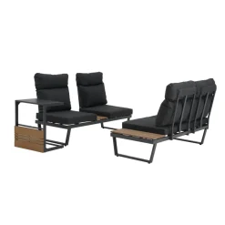 Loungemöbelset 'Allegra' für 3 Personen Aluminium/Stahl