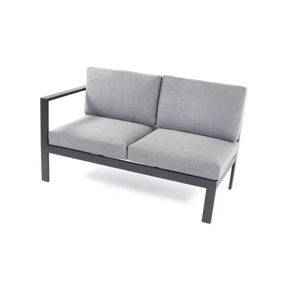 Loungemöbelset 'Braga' Aluminium grau 5-teilig