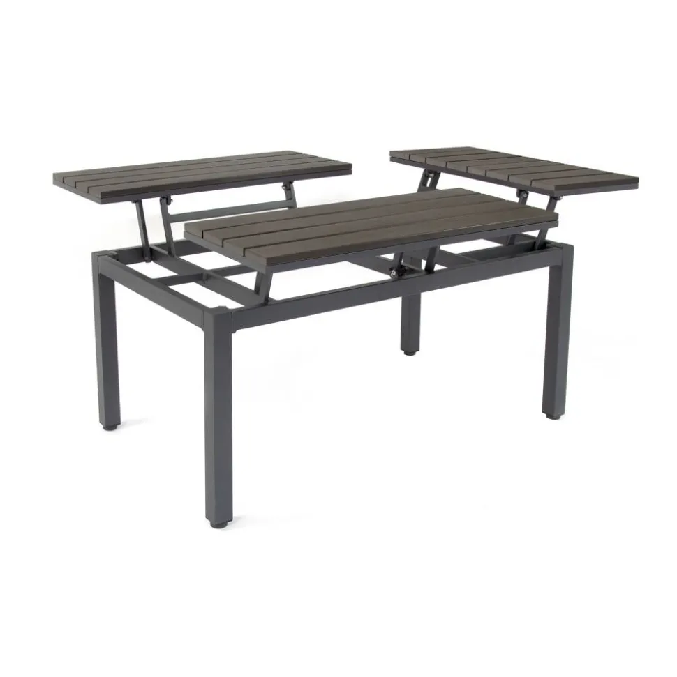 Loungemöbelset 'Braga' Aluminium grau 5-teilig