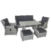 Loungemöbelset 'Canelli' für 7 Personen Aluminium