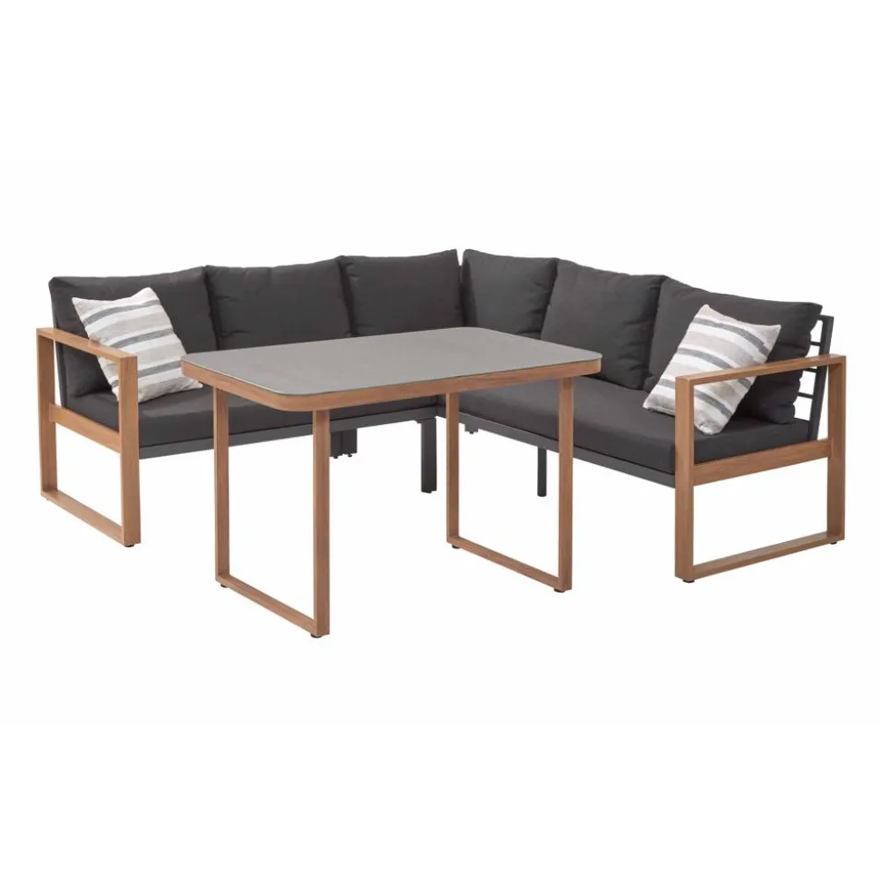 Loungemöbelset 'Judith' Aluminium grau 2-teilig