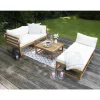 Loungemöbelset 'Karmoy' Holz beige 5-teilig