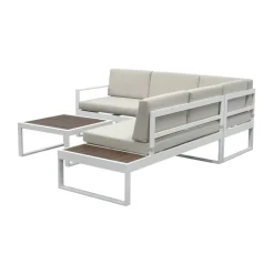 Loungemöbelset 'Lima' Aluminium beige 5-teilig