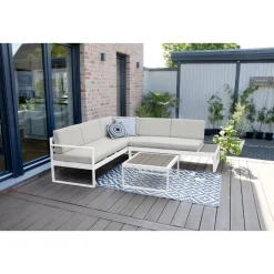 Loungemöbelset 'Lima' Aluminium beige 5-teilig