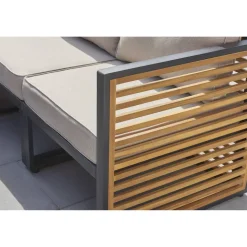 Loungemöbelset 'Livia' für 5 Personen Akazienholz/Stahl