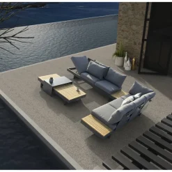 Loungemöbelset 'Molise' Aluminium dunkelgrau 5-teilig