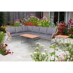 Loungemöbelset 'Montreux' Aluminium grau 6-teilig