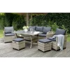 Loungemöbelset 'Prato' Aluminium dunkelgrau 6-teilig