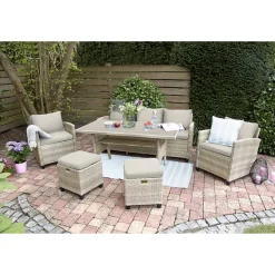Loungemöbelset 'Prato' für 7 Personen Aluminium