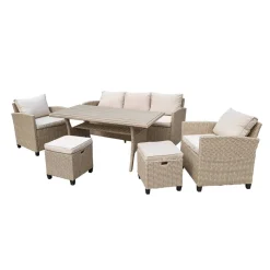 Loungemöbelset 'Prato' für 7 Personen Aluminium