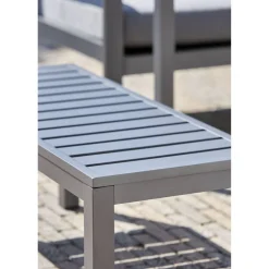 Loungemöbelset 'Romy' Aluminium hellgrau 5-teilig