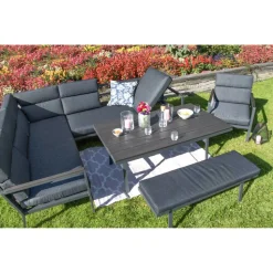 Loungemöbelset 'Sorrent' Aluminium anthrazit 5-teilig