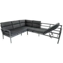 Loungemöbelset 'Sorrent' Aluminium anthrazit 5-teilig