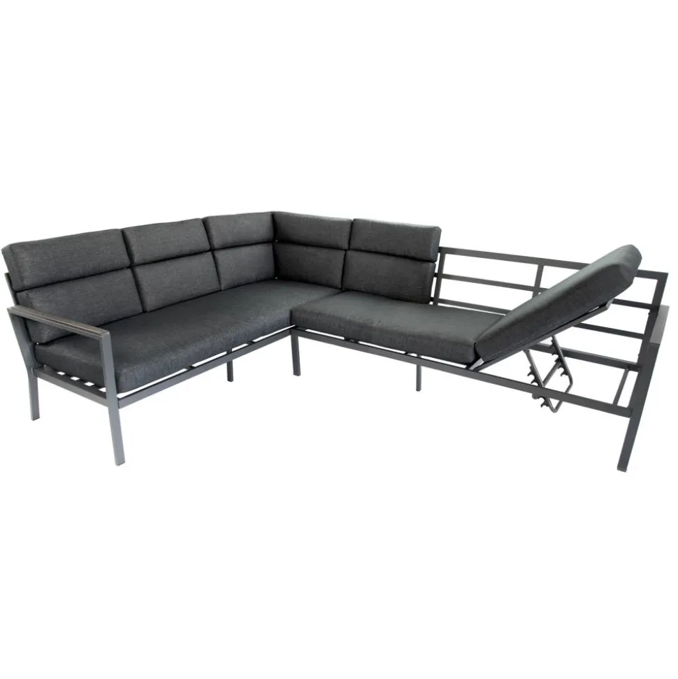 Loungemöbelset 'Sorrent' Aluminium anthrazit 5-teilig