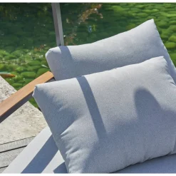 Loungesofa 'Tiara' 2-Sitzer Aluminium grau/schwarz 138 x 147 x 97 cm