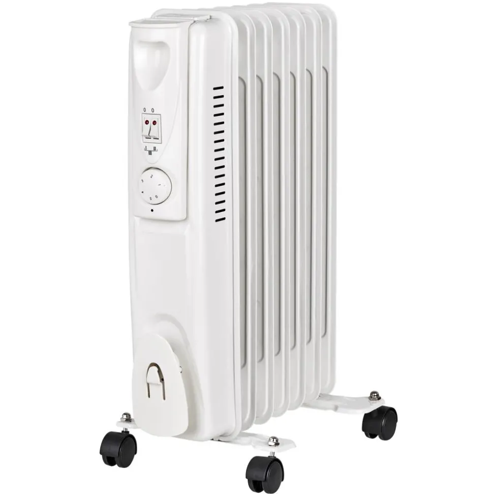 Ölradiator weiß 7 Rippen 1500 W