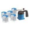 Lötlampe 'LM 1000' blau/schwarz 650 °C, inkl. 5 Kartuschen