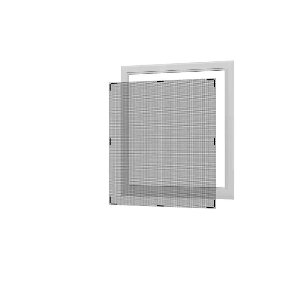 Magnet-Fliegengitterfenster 'Deluxe' schwarz 130 x 150 cm