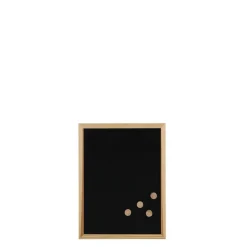 Magnettafel schwarz/naturfarben 40 x 30 x 1,3 cm