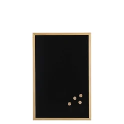 Magnettafel schwarz/naturfarben 60 x 40 x 1,3 cm