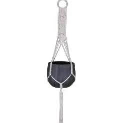 Makramee-Hängeampel Baumwolle für Töpfe von Ø 12 - 15 x 13 cm