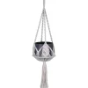 Makramee-Hängeampel Baumwolle natur 90 cm, ohne Topf