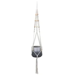 Makramee-Hängeampel Baumwolle für Töpfe von Ø 15 - 17 x 15 cm
